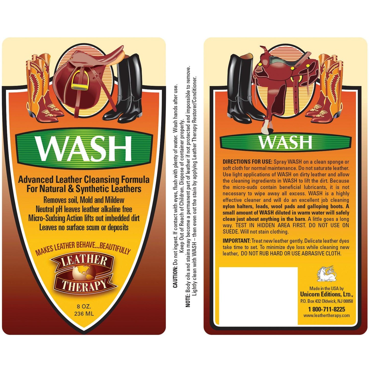 Leather Therapy Wash 8 oz. Leather Care absorbine   